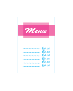 Menukaarten A6 - Ongevouwen